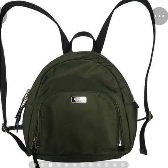 Kate Spade New York NWOT Dawn Sapling Green Nylon Meduim Backpack - Picture 3 of 8